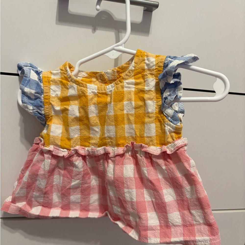 Mud Pie Gingham Baby Dress